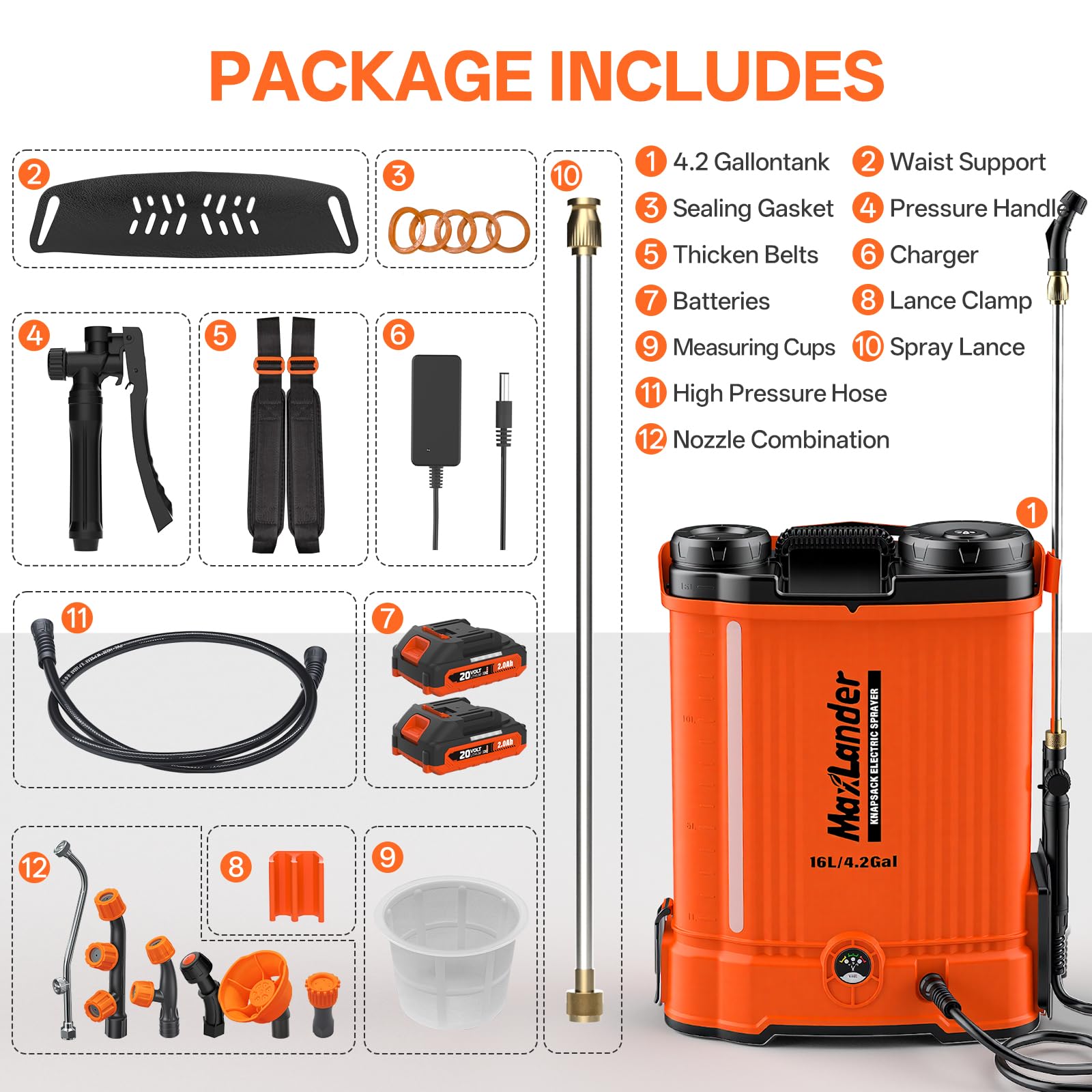 Ideal for lawn care, plant watering, weed control, and outdoor cleaning