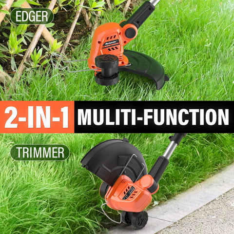 MAXLANDER Weed Wacker 12-inch cutting diameter enables precise edge lines.