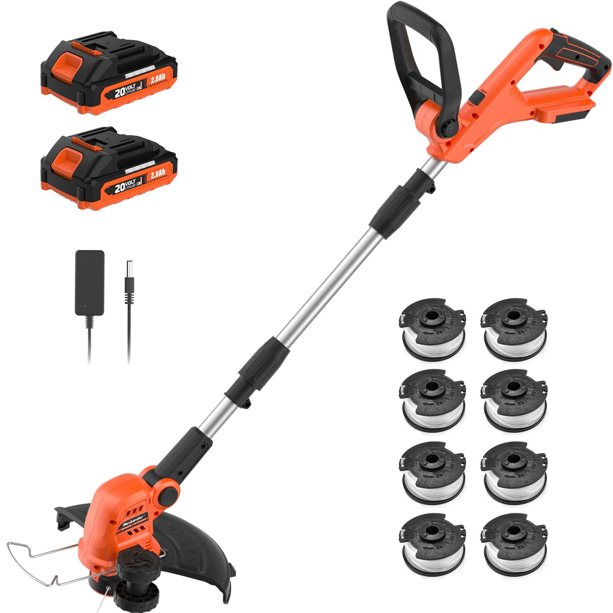 MAXLANDER Weed Wacker 20V battery for cordless trimming with extended runtime.