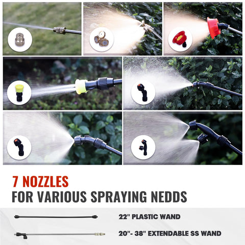 MaxMore 7-nozzle set provides versatile indoor and outdoor spraying options.