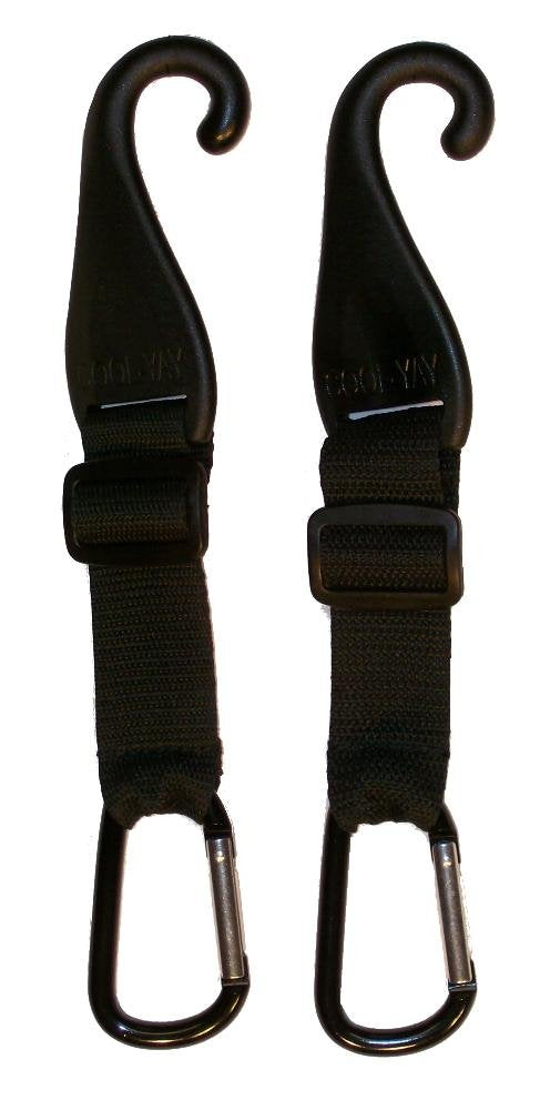 MAXOPS CJ Fence Hooks pair on a dugout fence keeping bags off the ground