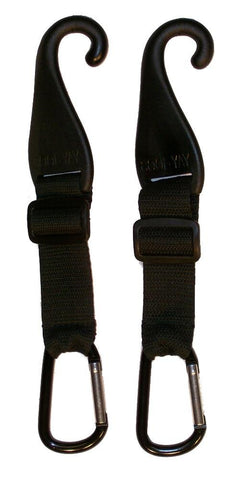MAXOPS CJ Fence Hooks pair on a dugout fence keeping bags off the ground