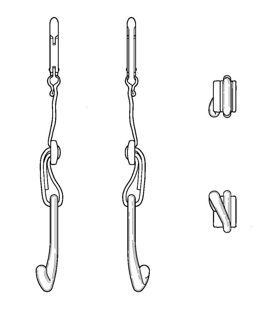 MAXOPS CJ Fence Hooks mounted on a fence for easy tennis bag access
