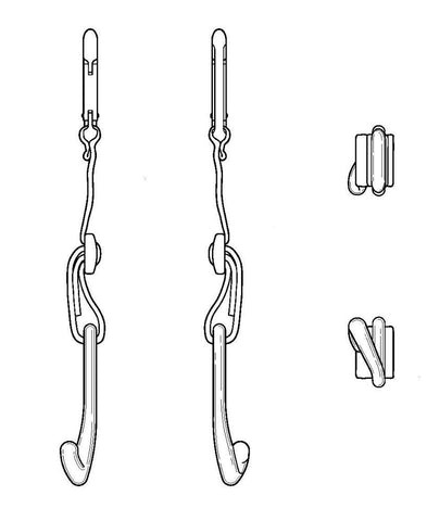 MAXOPS CJ Fence Hooks mounted on a fence for easy tennis bag access