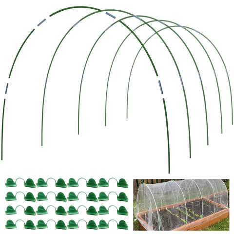 MAXPACE greenhouse hoops – large-diameter design for sturdy 2.8 ft beds.