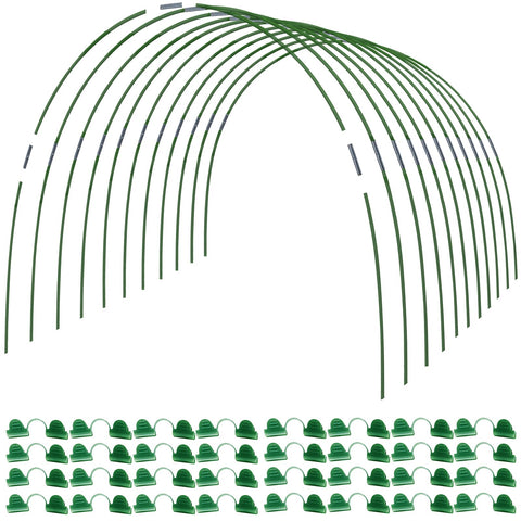 MAXPACE greenhouse hoops kit for quick DIY tunnel assembly and versatile garden use.