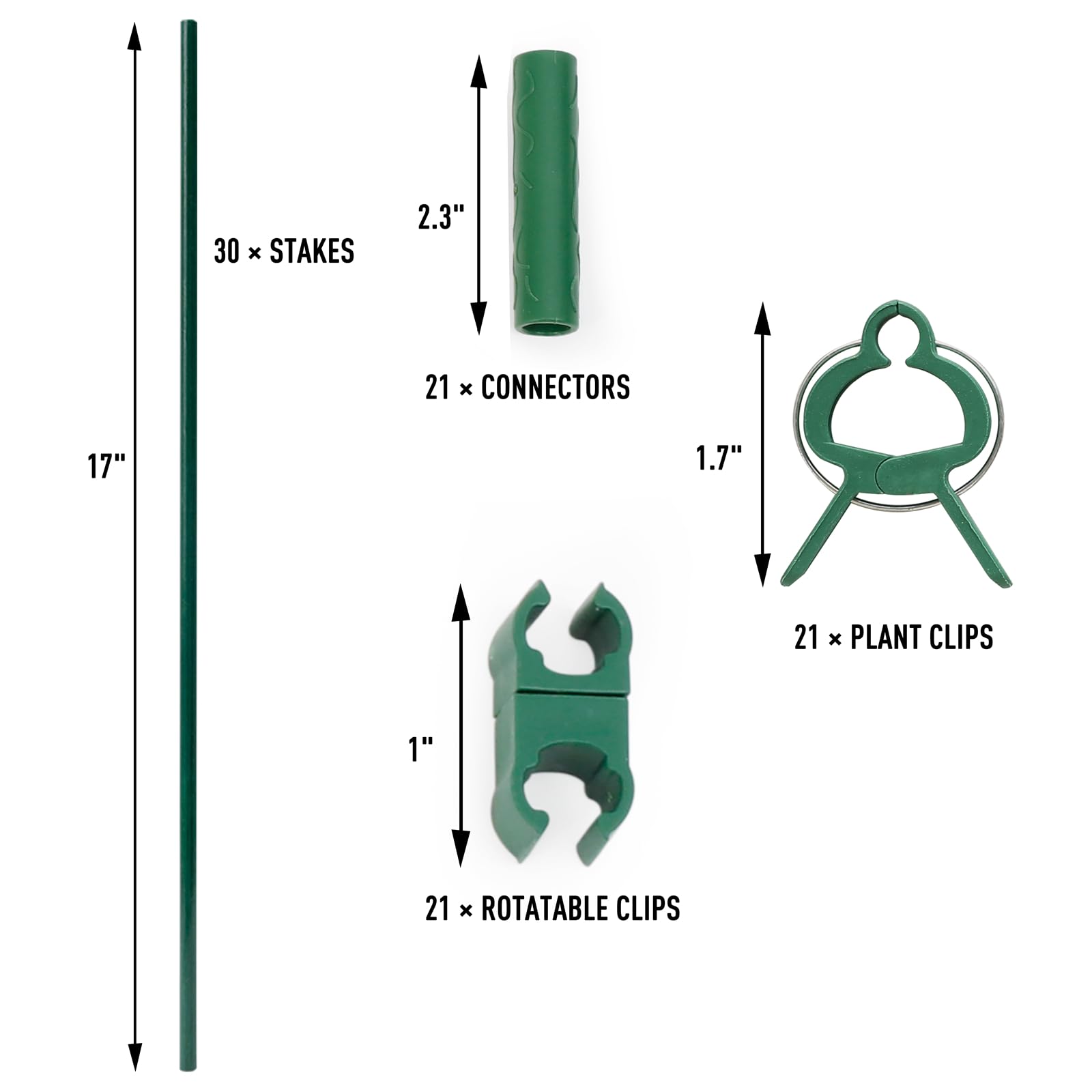 MAXPACE connectors 21-pack enable customizable stake assemblies.