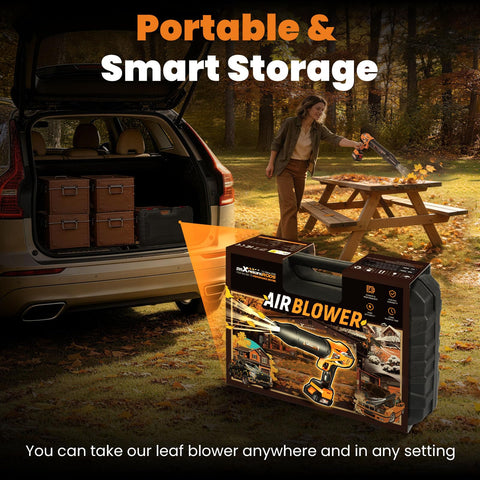 maXpeedingrods compact storage case keeps blower organized with accessories