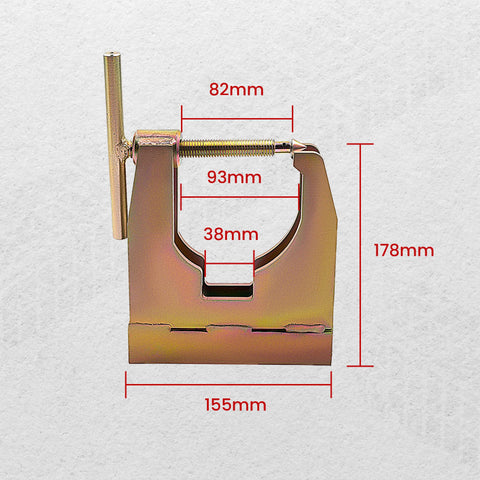 MaXpeedingrods crankcase splitter assembly closeup shows sturdy build and usability.