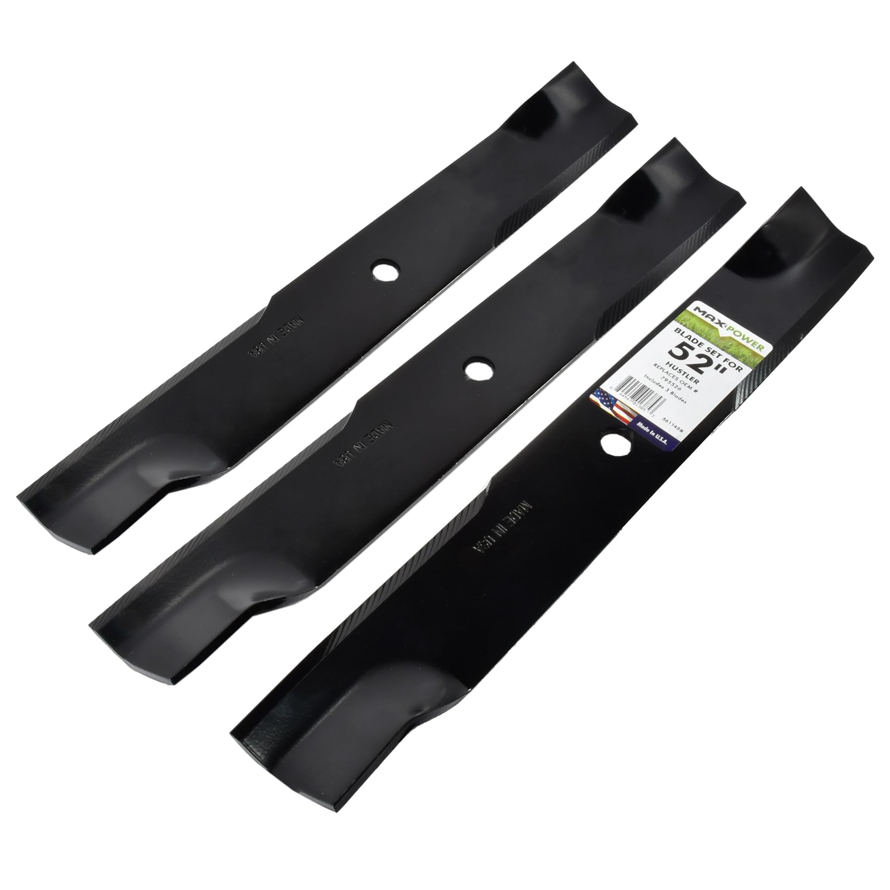 17-7/8 inch blade length from MaxPower for even mowing