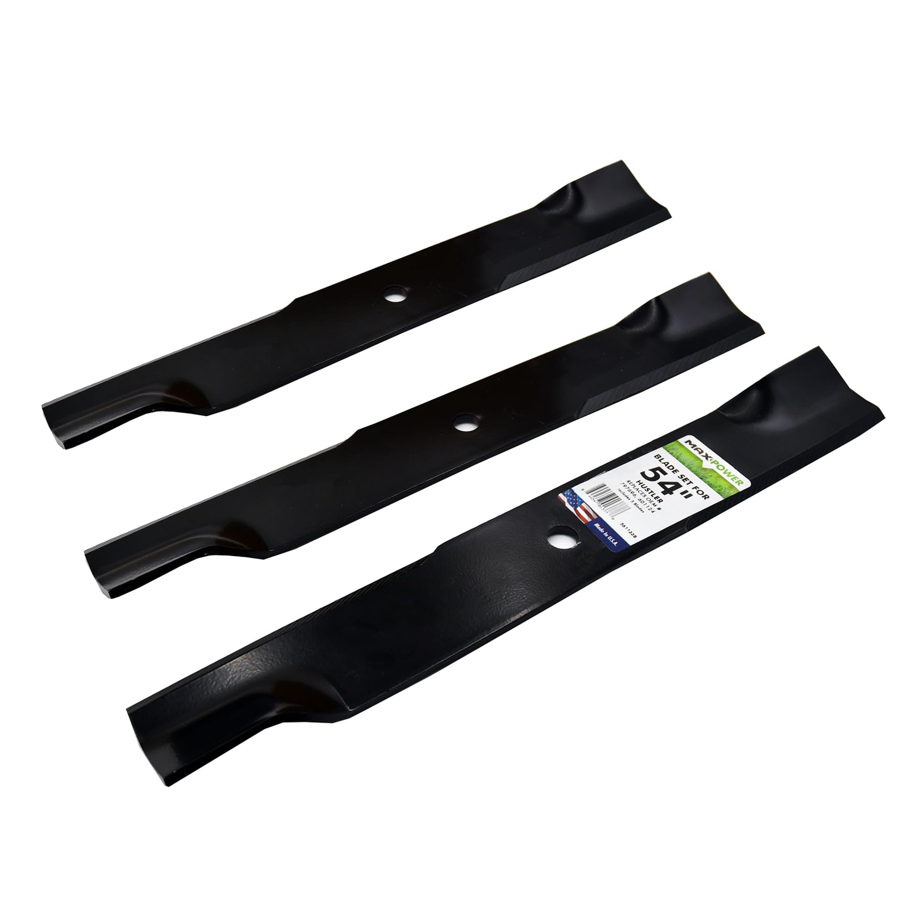 Powder coating protects blades until first cut reveals sharp edge
