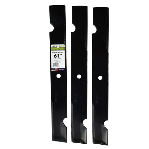 MaxPower 561311B three-blade set for universal mower compatibility