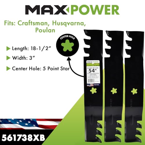 MaxPower 561738XB blade with 18-5-in length for a clean, precise cut