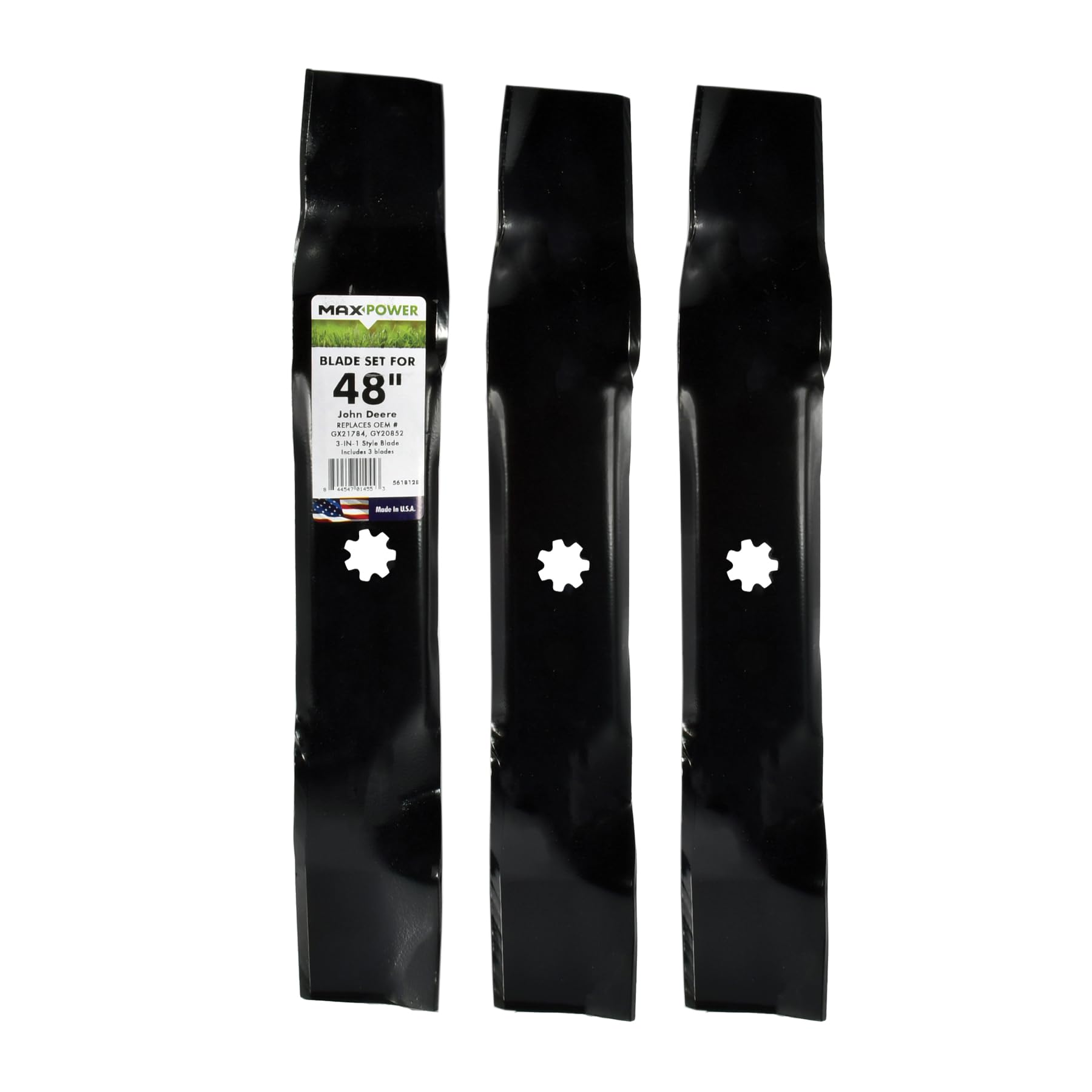 MaxPower 561812B blade set front view for balanced cutting.