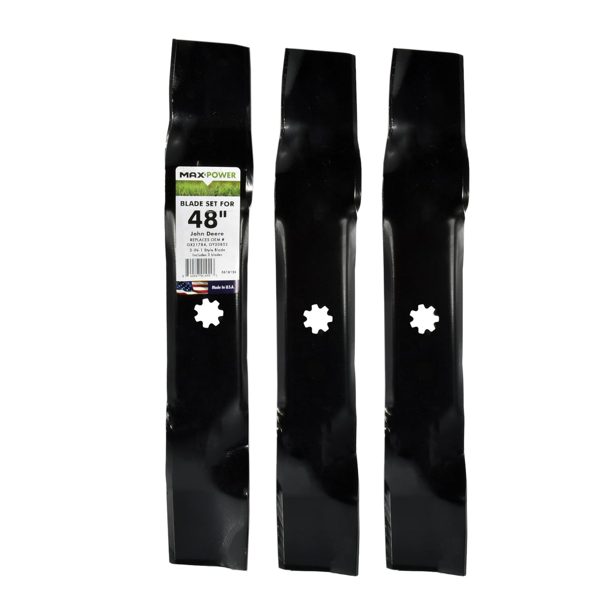 MaxPower 561812B blade set front view for balanced cutting.