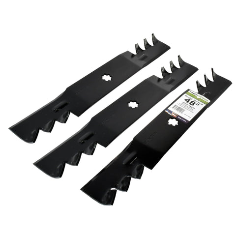 Powder-coated finish protects blades during handling.