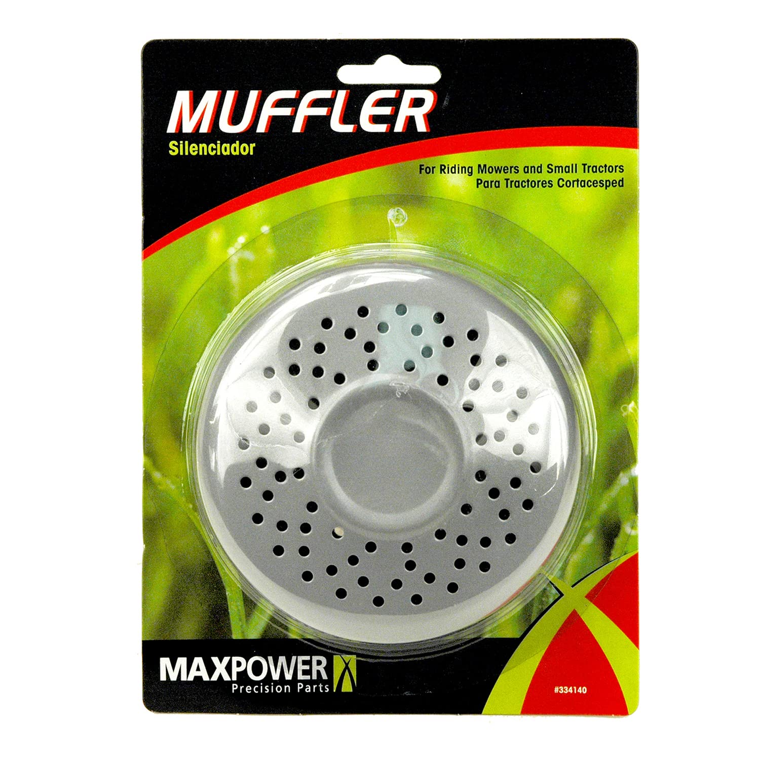 Maxpower replacement engine muffler compatible with several brands, offering easy installation and quieter operation.