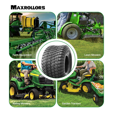  MAXROLLORS two-tire package ready for replacement on compatible mowers