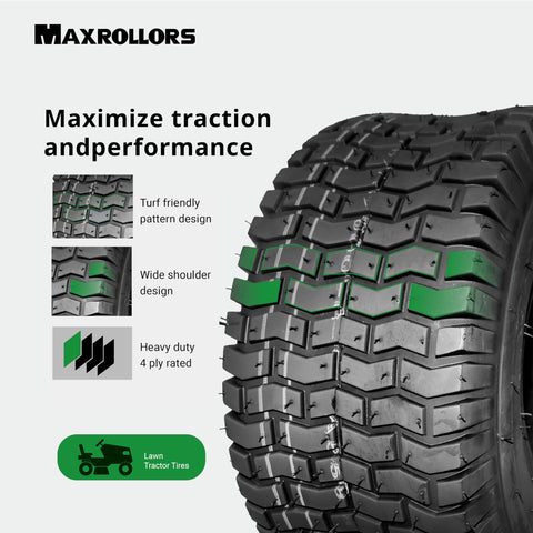 MAXROLLORS 4-ply tubeless construction for durability