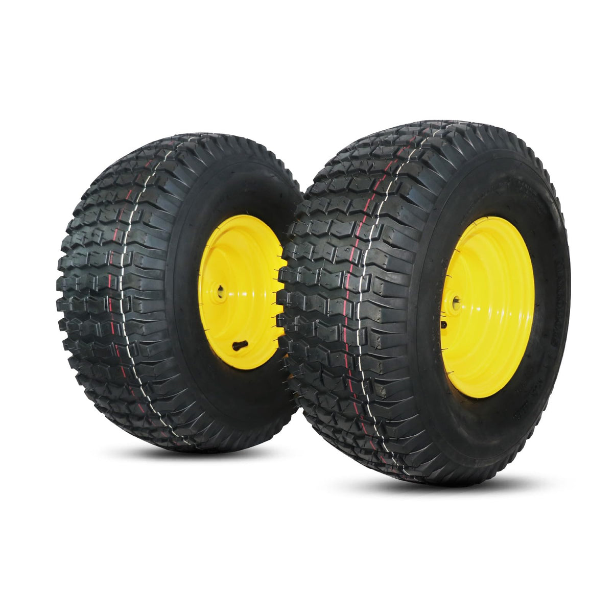 MAXROLLORS balance tire and wheel assembly improves ride stability on lawns.