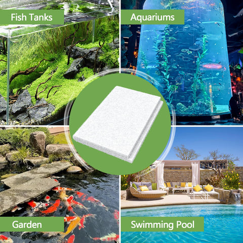 MAXTBEE white thick media used in outdoor ponds.