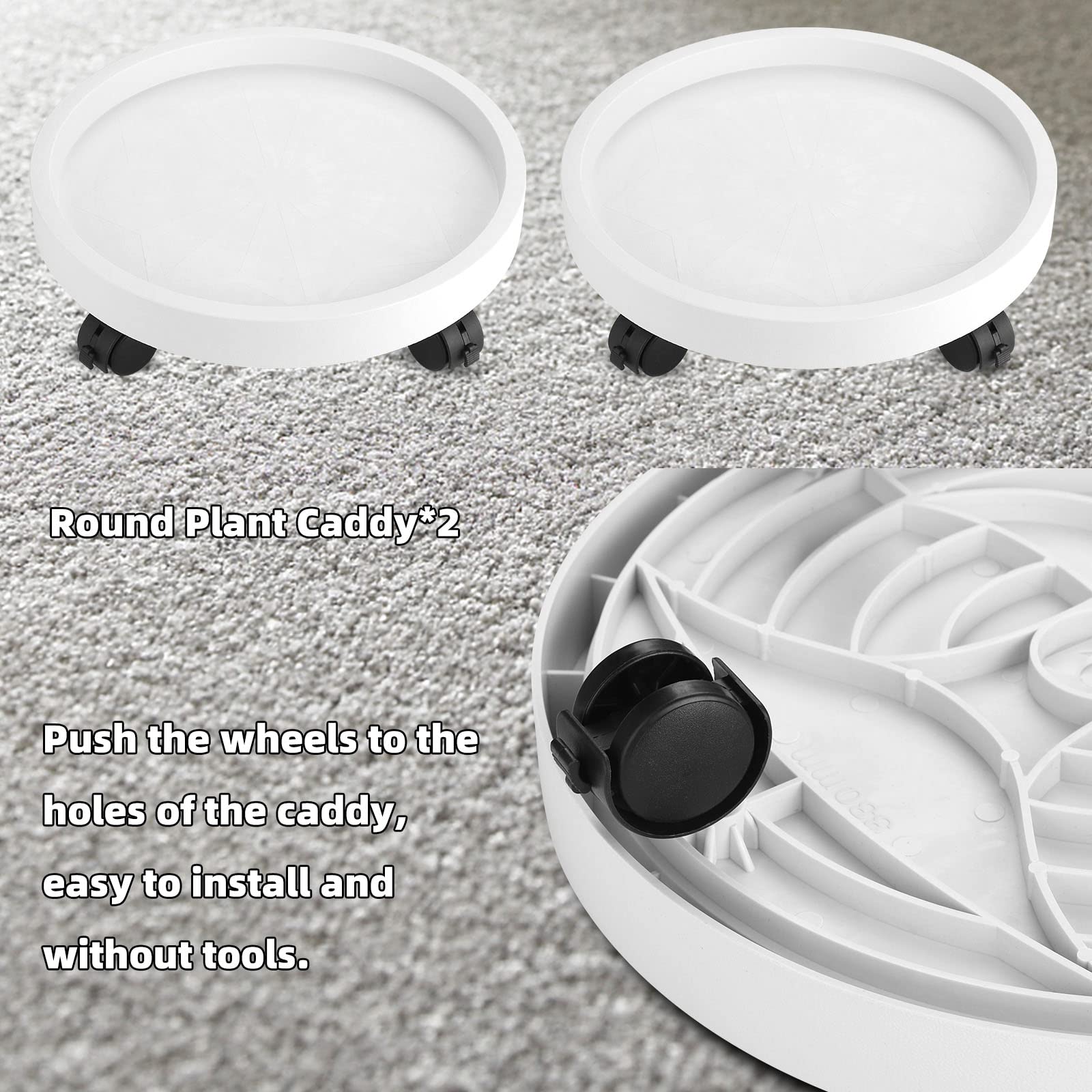 Maxurry indoor-outdoor mover keeps pots mobile.