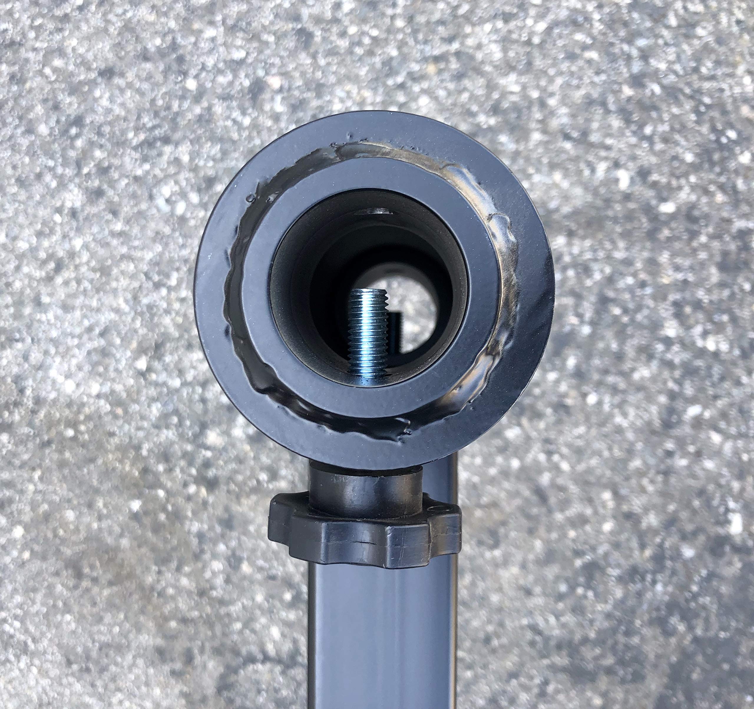 MAXXHAUL included knob screws secure umbrella attachment for stability.