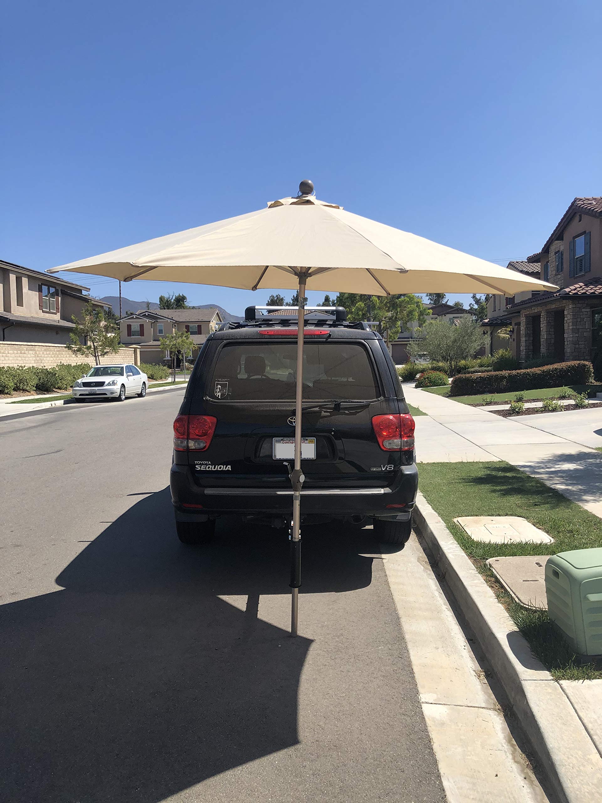 MAXXHAUL extends 35 inches from hitch pin for flexible shade positioning.