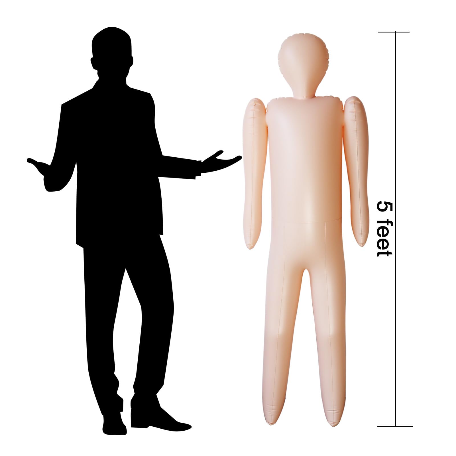 MAYAPHILOS inflatable prop doll for spooky Halloween decorations
