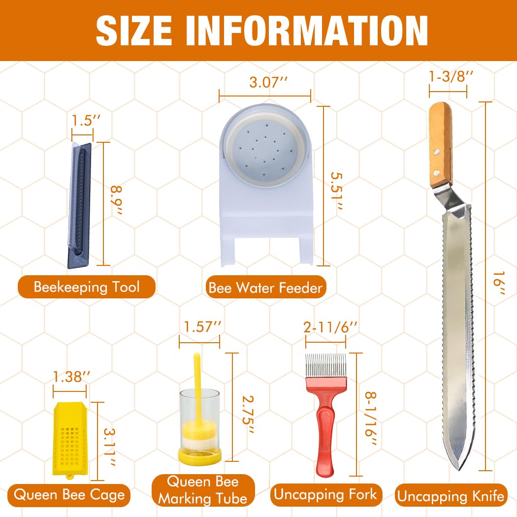MayBee Bee Feeder and Uncapping Fork supporting feeding and honey harvest prep