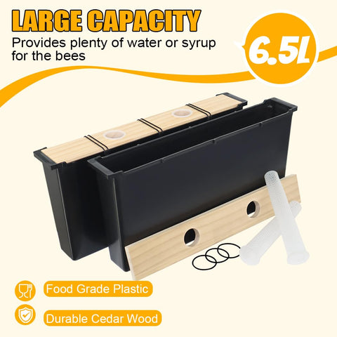 MayBee bee feeder 6.5L capacity for ample syrup supply.