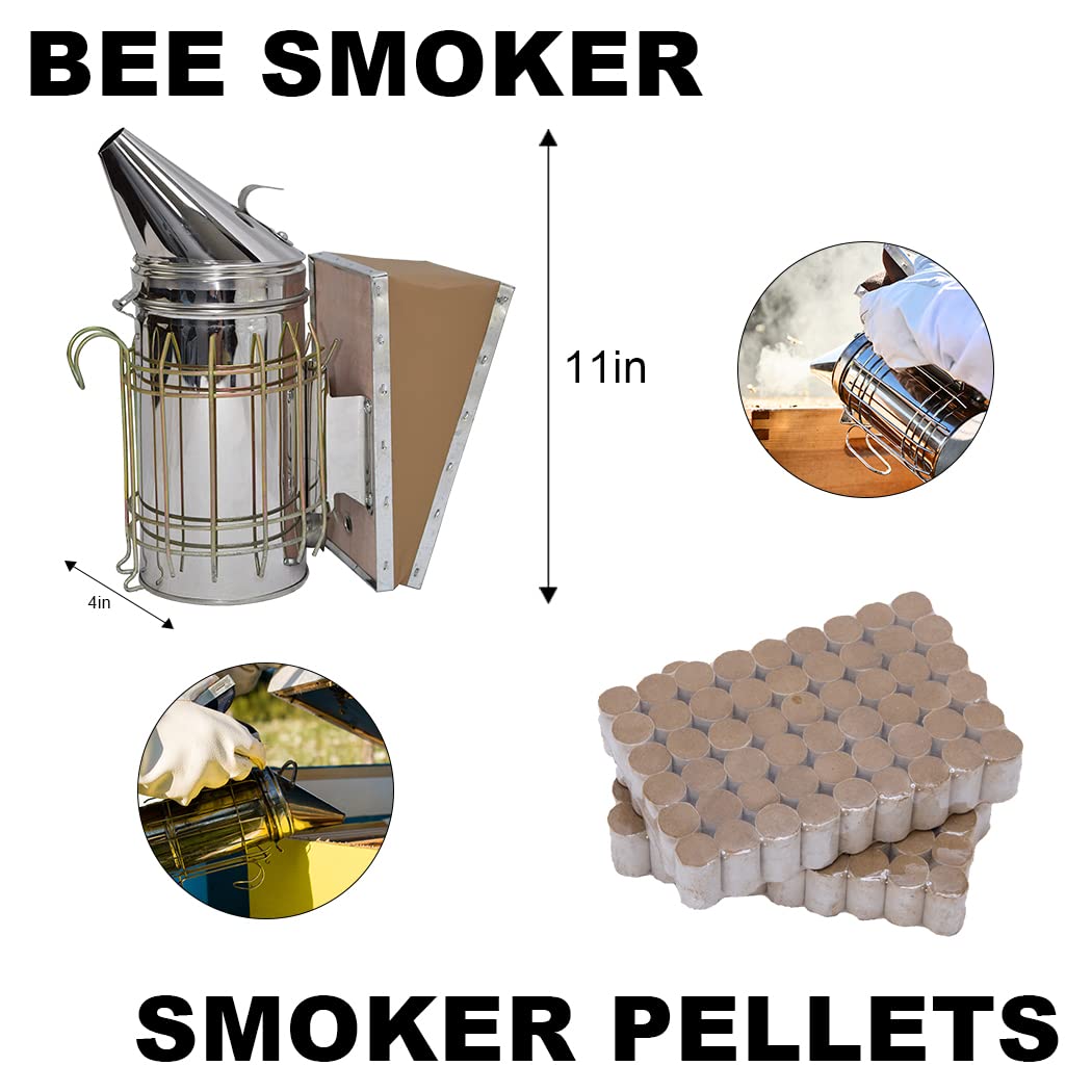 MayBee Beehive Starter Kit foundation-frames included deliver consistent support for brood frames and honeycomb.