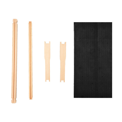 MayBee beeswax-dipped foundation promotes natural comb building