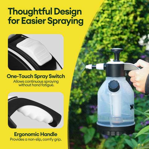 Maygrove multi-purpose sprayer supports watering, fertilizing, cleaning, and more.