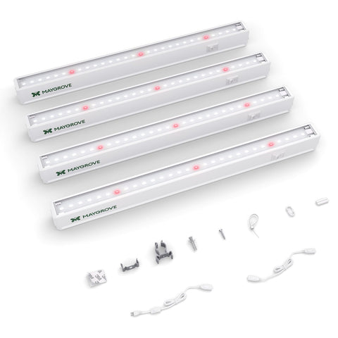 Maygrove T5 1ft red-enhanced full spectrum grow light for robust seedling growth