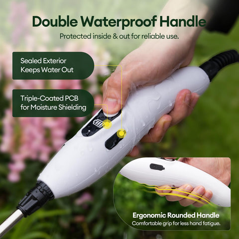 Maygrove waterproof pump housing protecting electronics outdoors