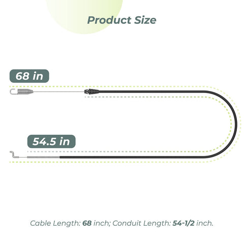 MAYITOP traction cable detail for durable mower control
