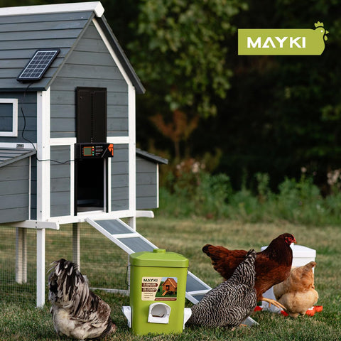 MAYKI anti-perch cone to minimize waste and keep feed tidy