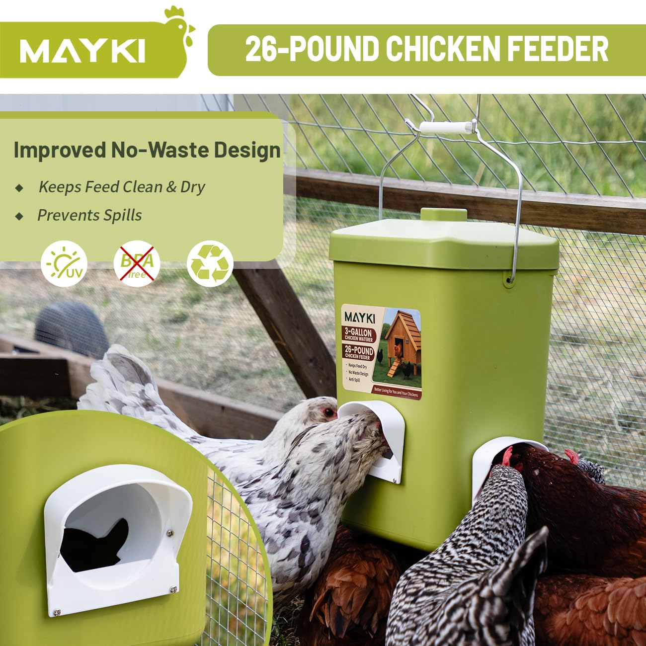 MAYKI BPA-free winter design for seasonal outdoor use