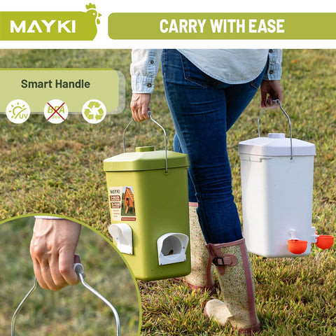 MAYKI ergonomic handle enables easy transport and maintenance