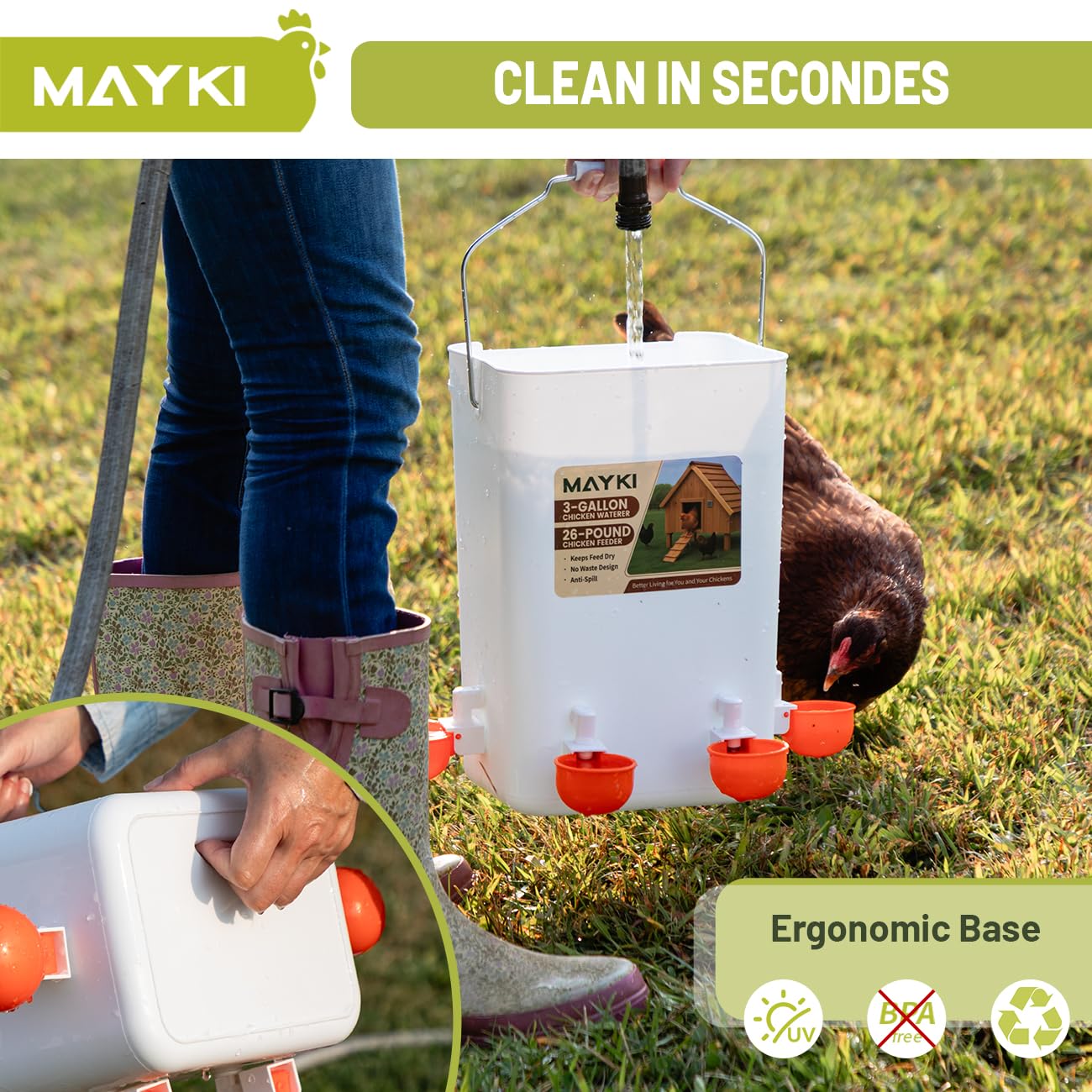 MAYKI heat-resistant plastic withstands outdoor temperature swings
