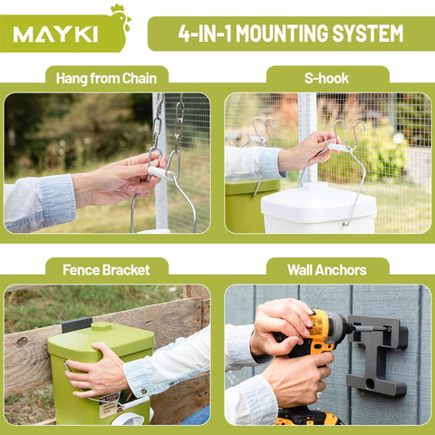 MAYKI no-waste port design reduces mess and keeps feed dry