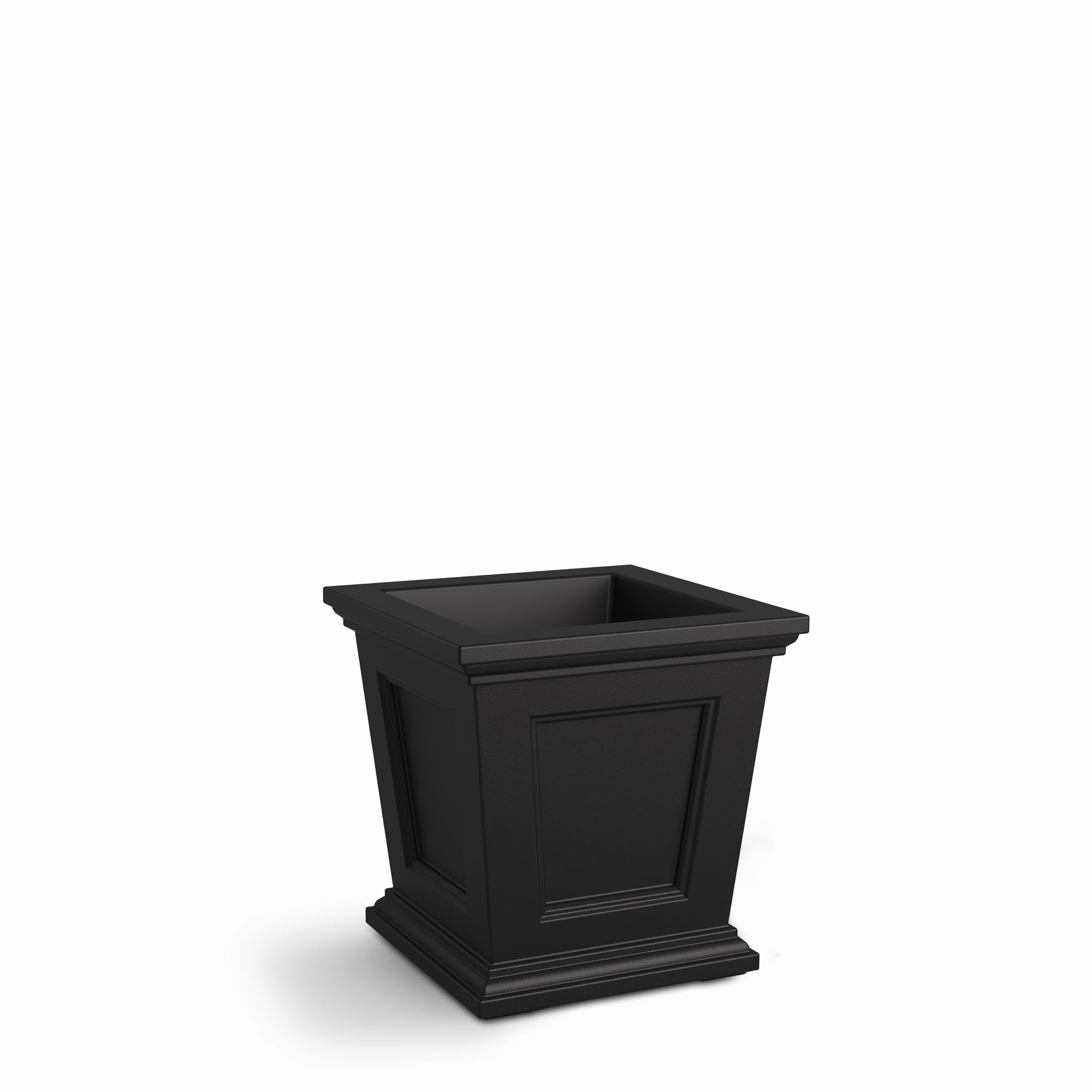 Mayne Fairfield planter placed on a porch or patio for curb appeal