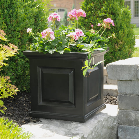 Mayne Nantucket porch-entrance planter enhances curb appeal.