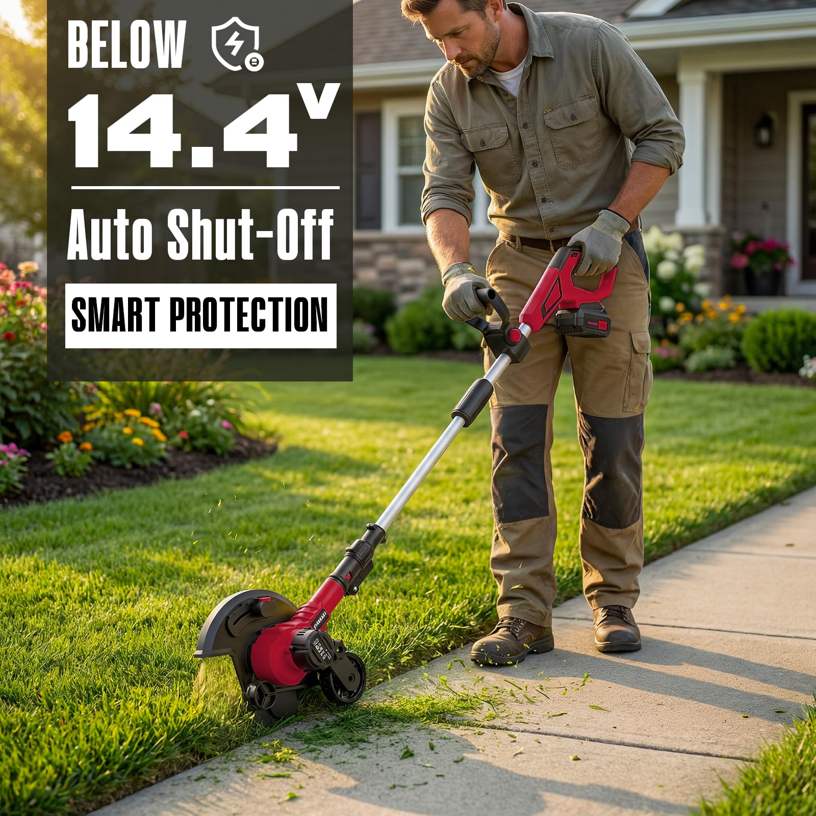 Mayoki 3-position depth lets shallow trims or deep trenching.