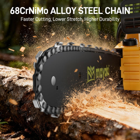Mayoki durable 68CrNiMo alloy steel chain for long-lasting cuts