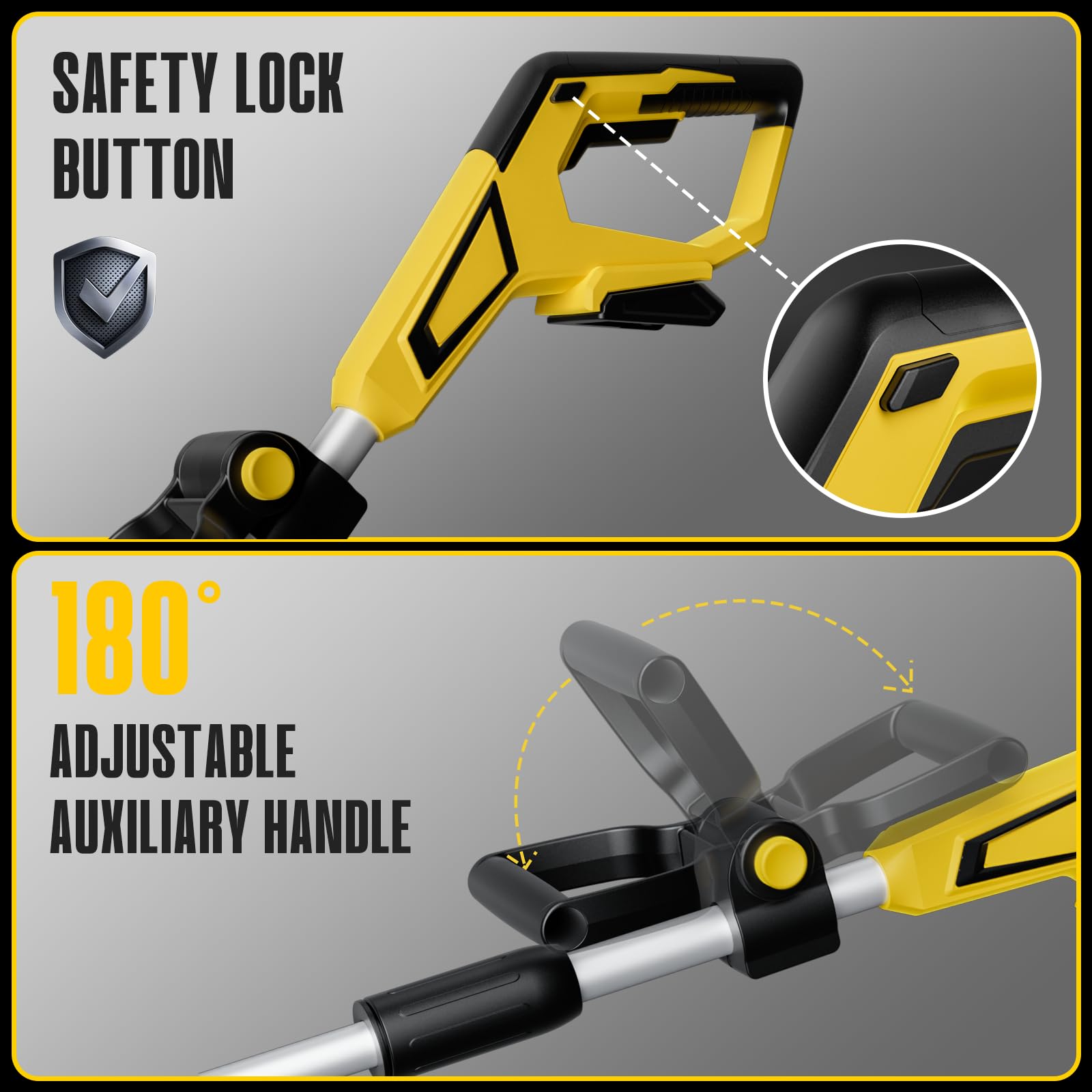 Mayoki edger uses smart battery protection to extend tool life.