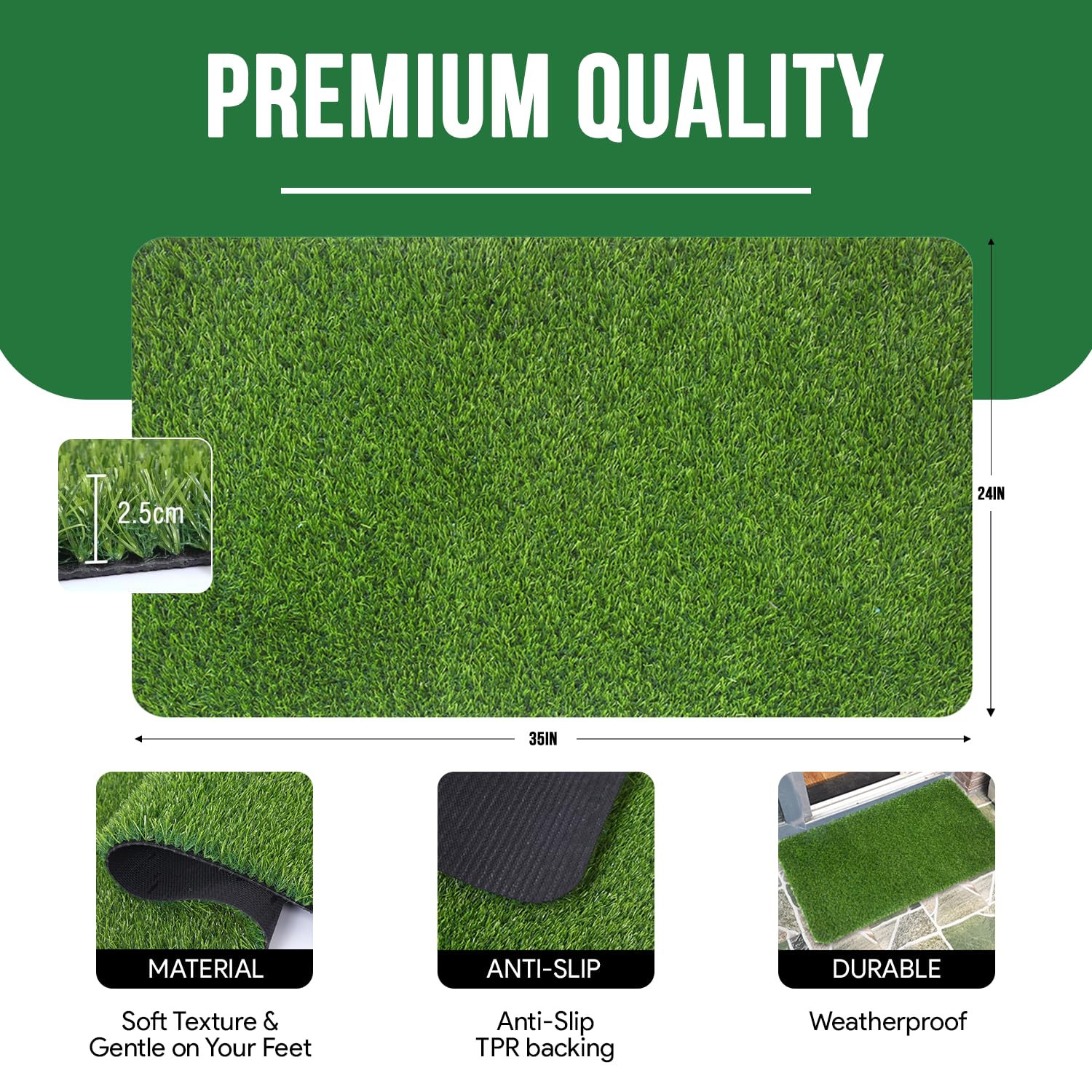 MAYSHINE patio rug with non slip backing prevents slips for dogs