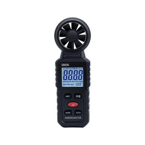 Mcbazel 3-in-1 anemometer front view, compact handheld wind measurements.