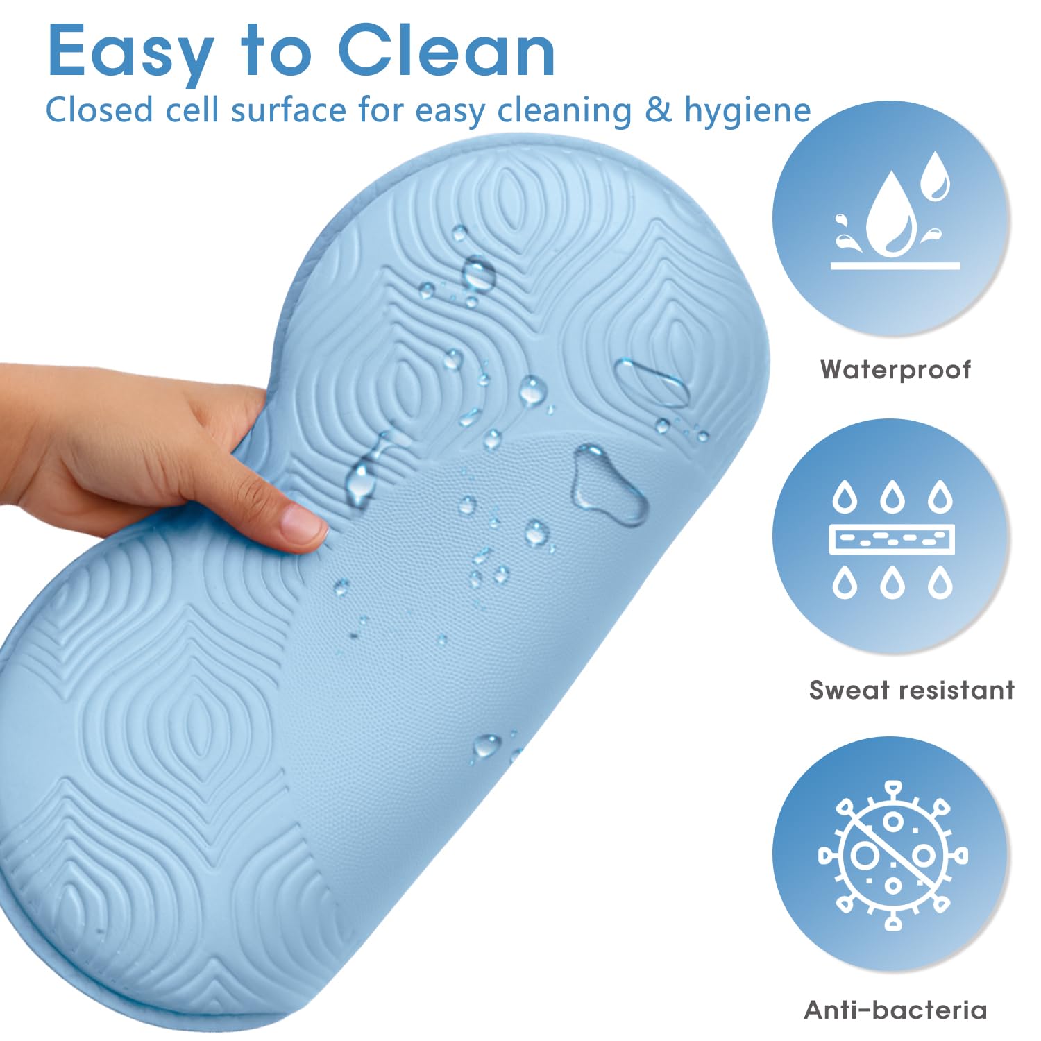 20 mm high-density foam provides extra cushioning for joints during floor-based routines.